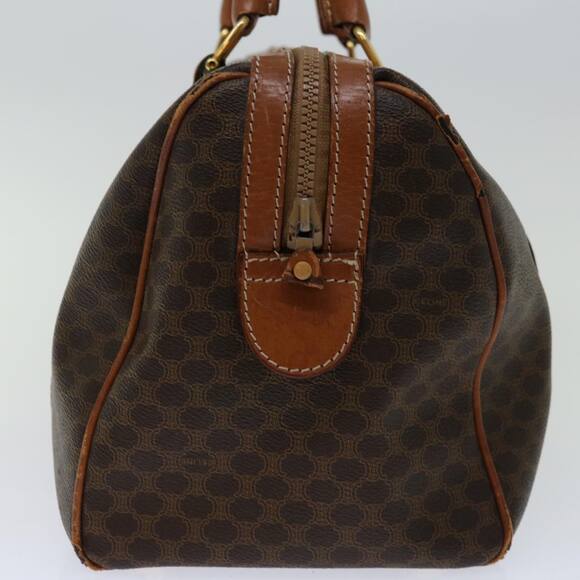CELINE Macadam Canvas Boston Bag Pvc Brown - Picture 3 of 16